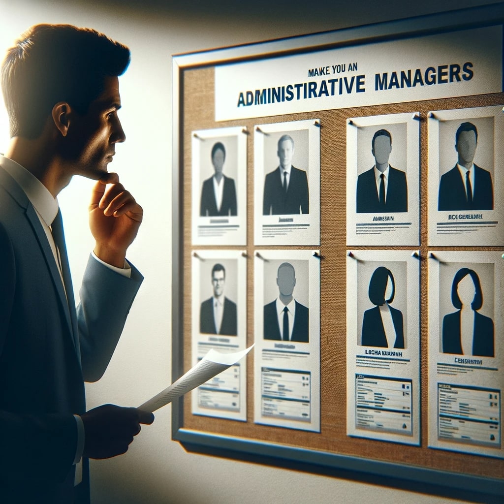 Persona eligiendo posible gestor administrativo